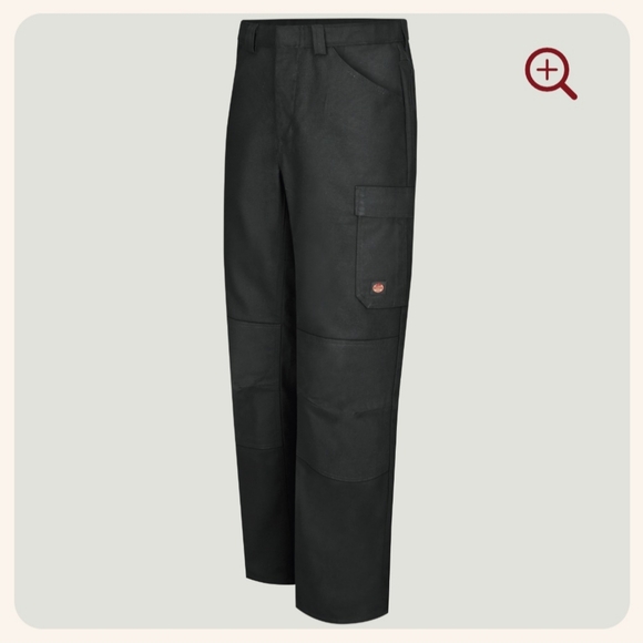 Men's Black Red Kap Work Pants - Picture 1 of 4